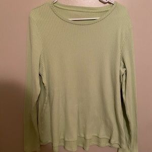 neon green sweater
